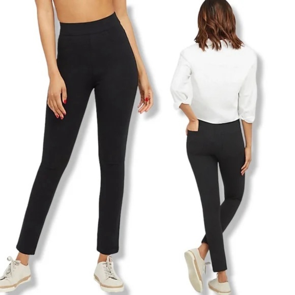 NWOT Spanx The Perfect Pant Slim Straight Black Dressy Pant Sz S
